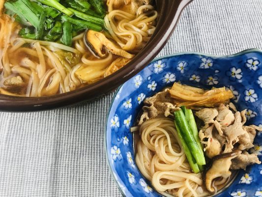 ピリ辛キムチの稲庭うどんすき